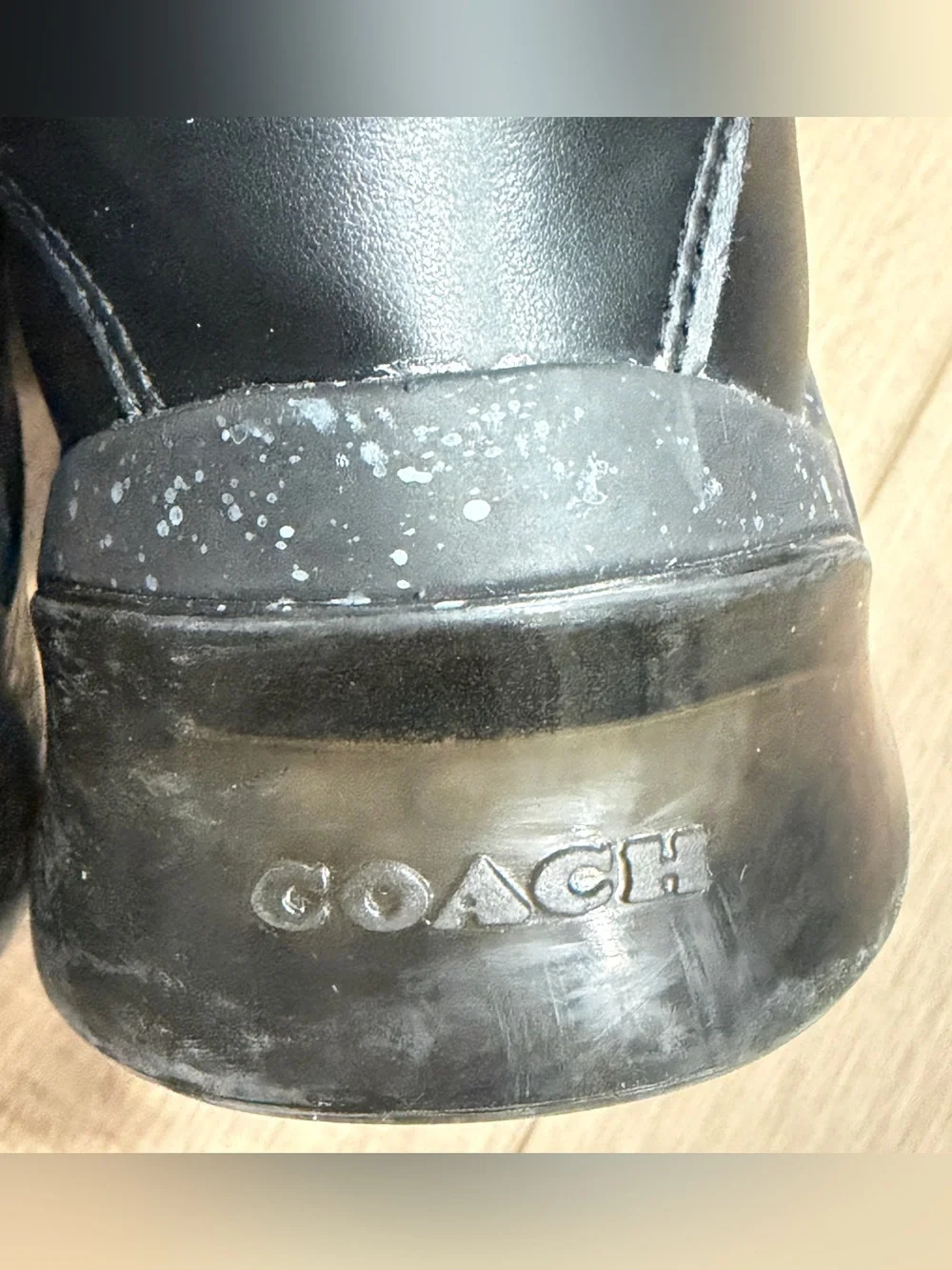 Coach City Sneaker Men 9D Black Gray Signature Jacquard Monogram Sneakers C8812